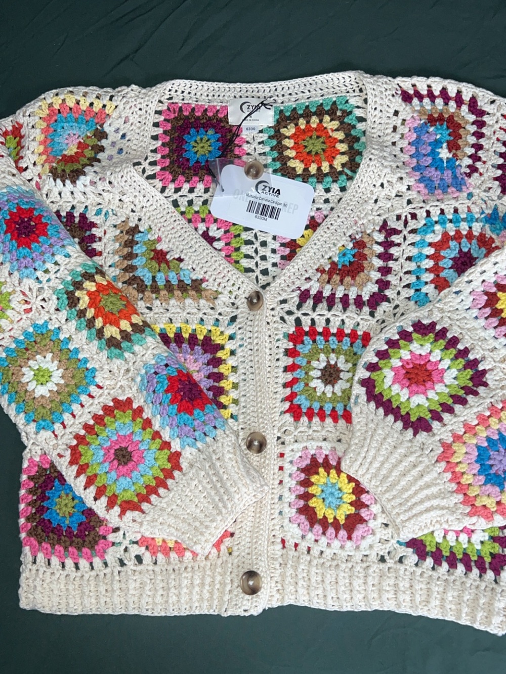 Zyia Multicolor Cornelia Cardigan- Short
